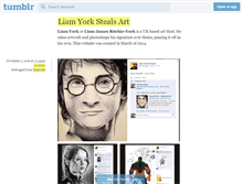 Tablet Screenshot of liamyorkstealsart.com